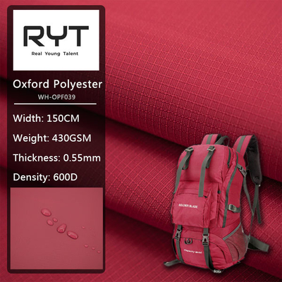 0.3*0.3 RIPSTOP PVC 600D Custom Fabric Waterproof And Durable Material For Luggage And Other Item