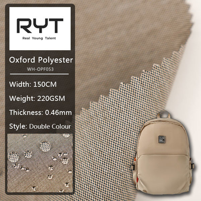 Thickness 0.46mm 220GSM Polyester Woven Fabric custom Double Colour