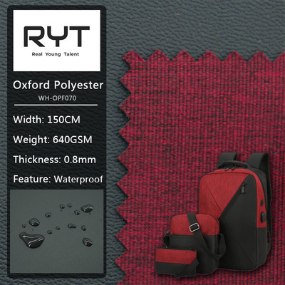 100% Polyester Woven Fabric Durable And Waterproof Cloth Can Be Customized For Bags Tents And Luggage