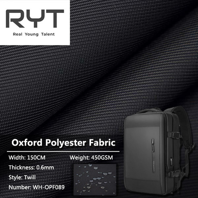 100% Polyester 450GSM Waterproof Woven Fabric Thickness 0.6mm