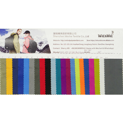 Durable 100% Nylon Waterproof Fabric 142 GSM Custom Color For Backpack