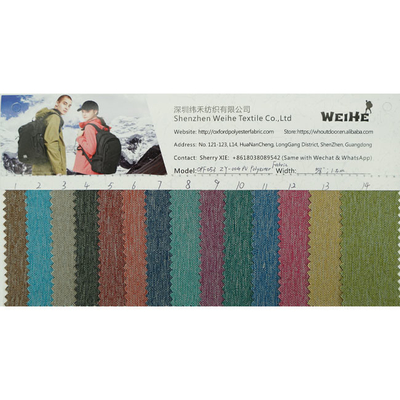 Thickness 0.46mm 220GSM Polyester Woven Fabric custom Double Colour