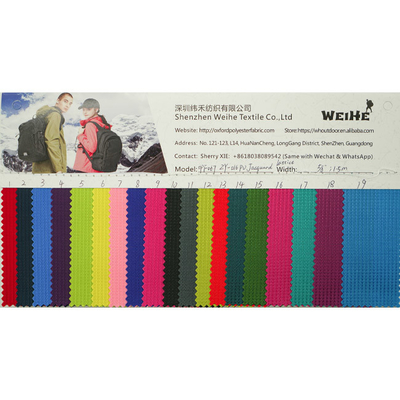 Waterproof PU Oxford Polyester Fabric 100% Polyester For Coating Material