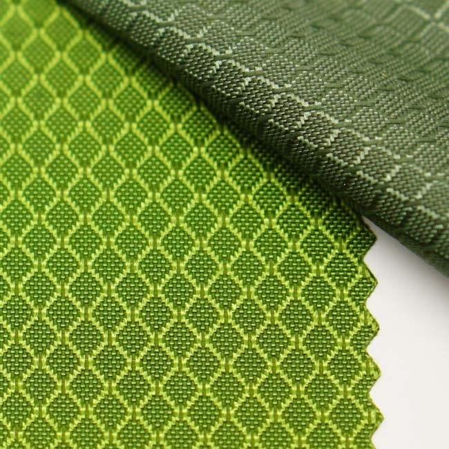 100% Nylon Fabric 3D Diamond-Shaped Pattern Nylon Woven Backpack Plain Durable Cloth