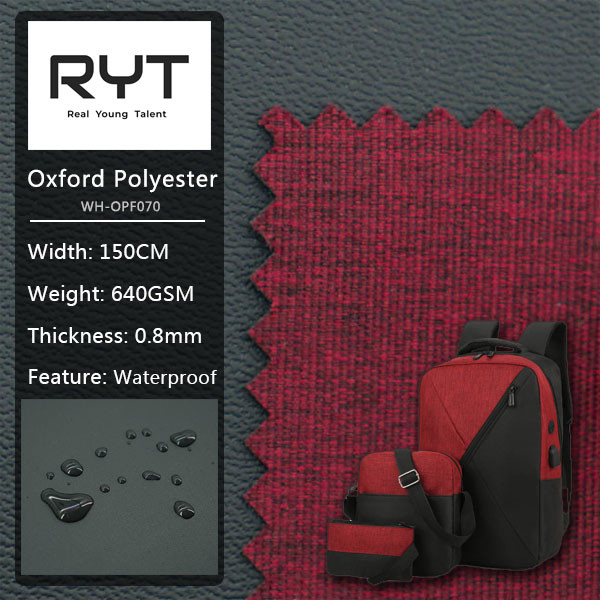 100% Polyester Woven Fabric Durable And Waterproof Cloth Can Be Customized For Bags Tents And Luggage