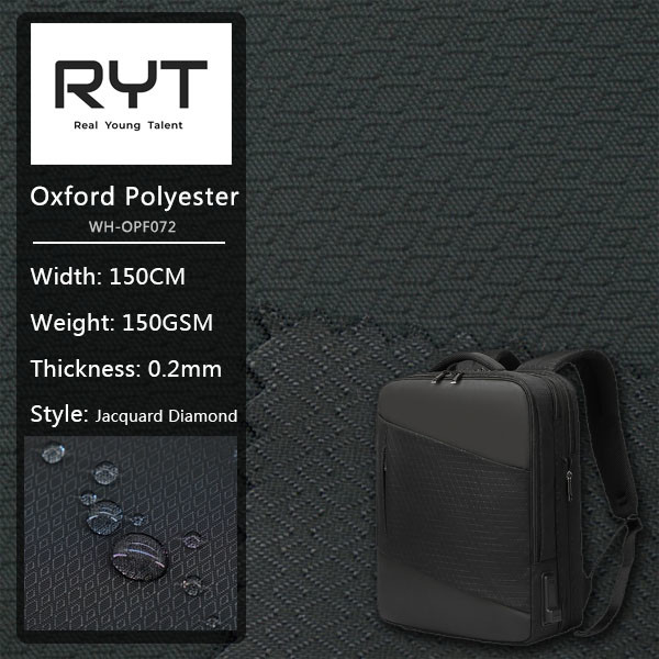Durable Waterproof Oxford Polyester Fabric For Furnishing Home Textile Bags