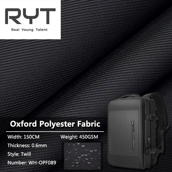 100% Polyester 450GSM Waterproof Woven Fabric Thickness 0.6mm